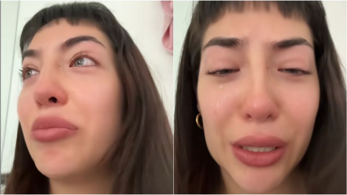 El llanto descontrolado de la hermana de Mar�a Becerra: los fan�ticos preocupados