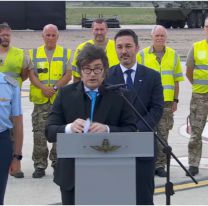 Milei presentó los primeros aviones F-16 y destacó su papel en la defensa