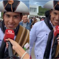 Un egresado lleg&oacute; vestido de gaucho a la Cena Blanca y emocion&oacute; a todos