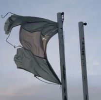 Paso de Jama: indignación por el estado de la bandera en Migraciones