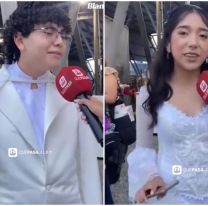 Uno de los looks más comentados: pareja jujeña llegó inspirada en El Fantasma de la Ópera