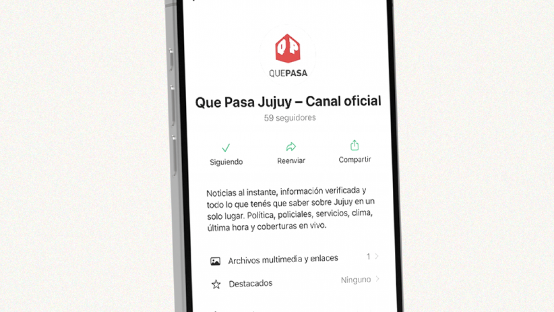 Que Pasa Jujuy tiene canal de WhatsApp y van a dar premios entre los seguidores