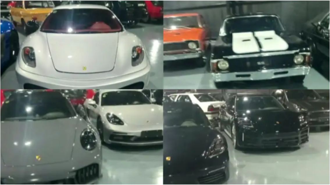 Allanaron una quinta ligada a la AFA y encontraron un "museo" de autos de lujo
