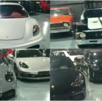 Allanaron una quinta ligada a la AFA y encontraron un "museo" de autos de lujo