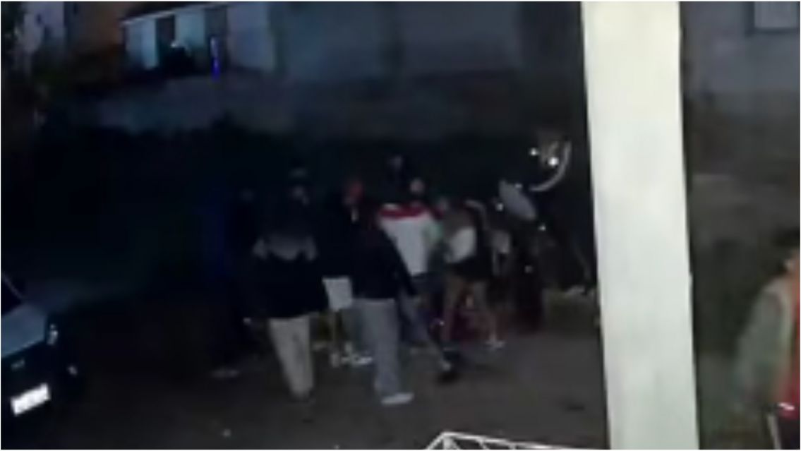 Captura de video cámara de seguridad.