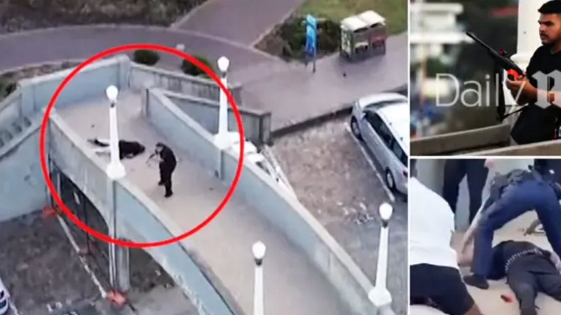 Filmaron cuando francotiradores abatieron a los atacantes de la masacre en Australia