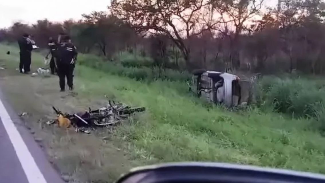 Accidente fatal cerca de Ledesma: motociclista murio al chocar con un auto en ruta 34