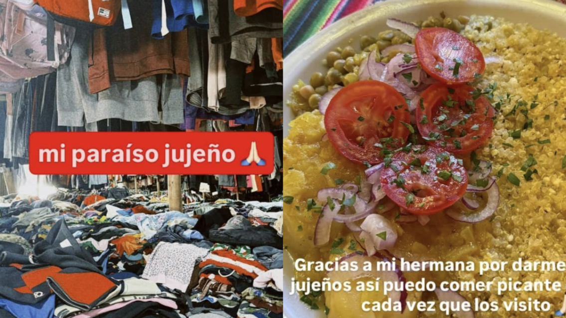Famosa influencer llegó a Jujuy y quedó encantada con "la ropa usada"