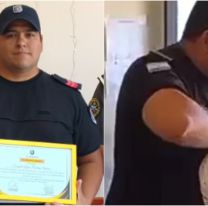 Reconocieron al polic&iacute;a juje&ntilde;o que le salv&oacute; la vida a una beba de 15 meses