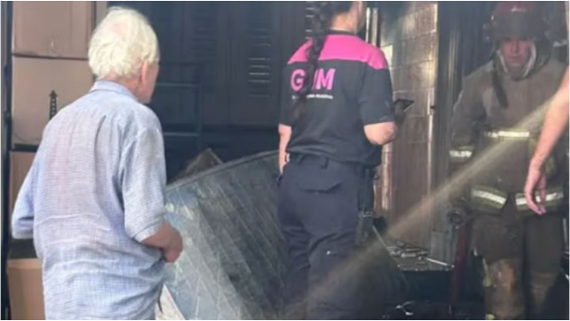 Descontrol total: quemó la casa de su papá y casi se mueren los dos