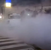 Tensi&oacute;n y humo en una estaci&oacute;n de servicio de Jujuy: un auto se prendi&oacute; fuego&nbsp;