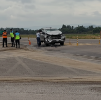 Violento choque entre camionetas en la Ruta 34 a la altura de Pampa Blanca