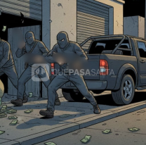 Golpe comando en Salta: entraron, reventaron el port&oacute;n y se llevaron $16 millones