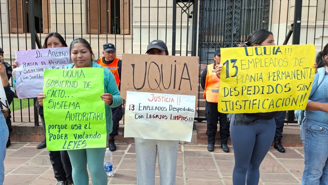 Trabajadores de Uquía llegaron a San Salvador para denunciar despidos