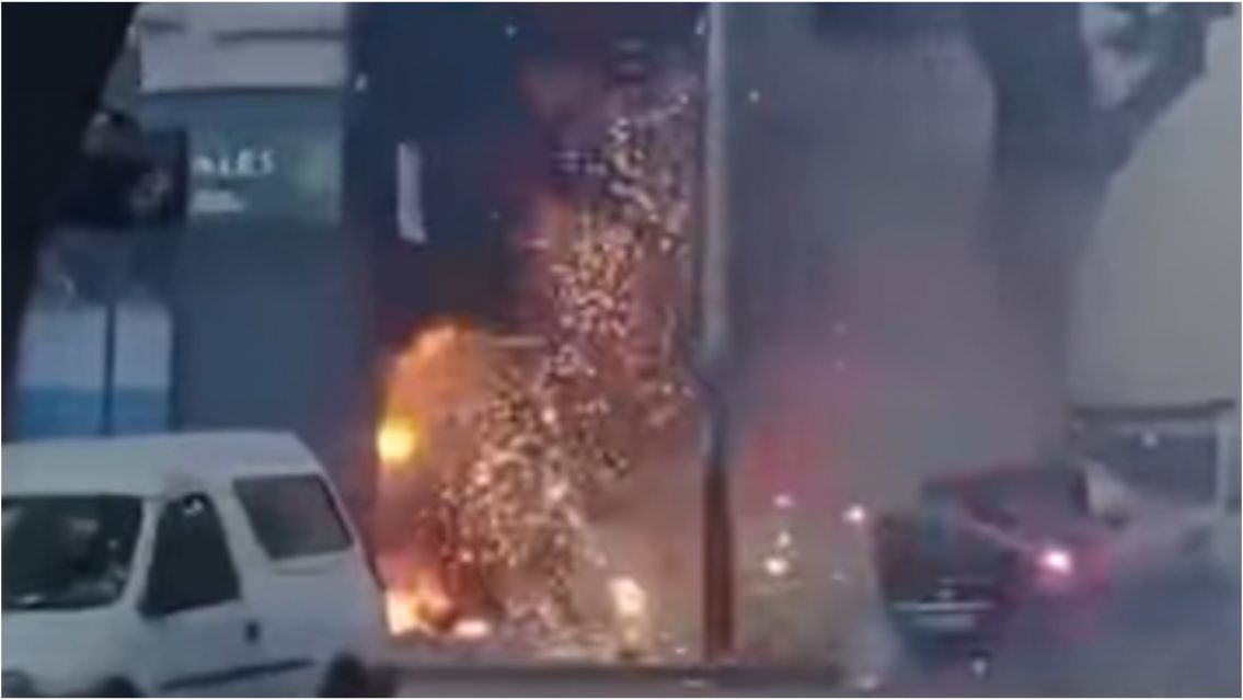 Terrible incendio en un local de fuegos artificiales: hubo dos heridos