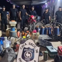 Cayó un chorro jujeño que tenía una barbaridad de cosas robadas en su casa