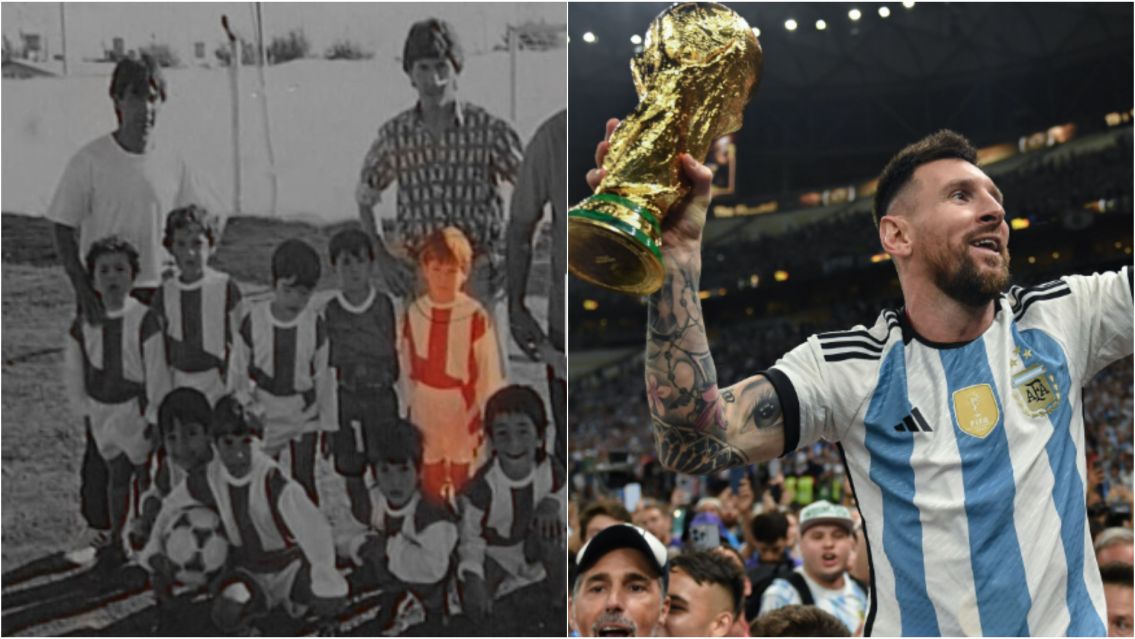 Subastarán una reliquia de Messi: la camiseta que usó en su infancia