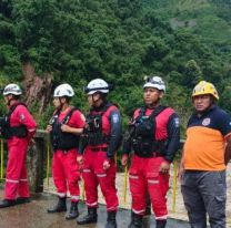 Personas varadas por la crecida: activaron un operativo de b&uacute;squeda en Termas de Reyes