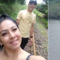 Se cayó de un puente y sobrevivió aferrada al cordón del zapato de su esposo