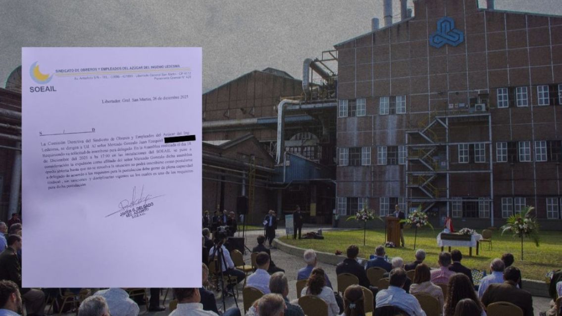 Esc�ndalo en el Ingenio Ledesma: denuncian que la conducci�n del Soeail busca proscribir a delegados opositores