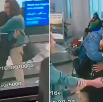 Se despidi&oacute; de su amante en el aeropuerto y el marido lleg&oacute; a los segundos con flores