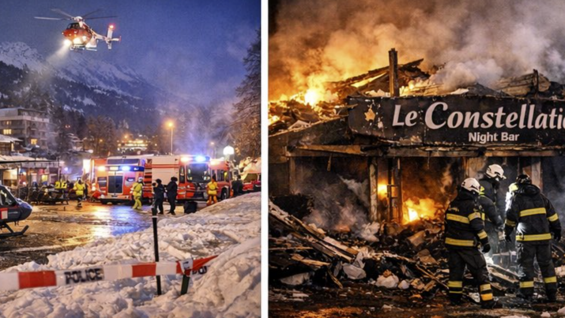 Tragedia mundial en Año Nuevo: decenas de muertos tras un feroz incendio en una fiesta en Suiza