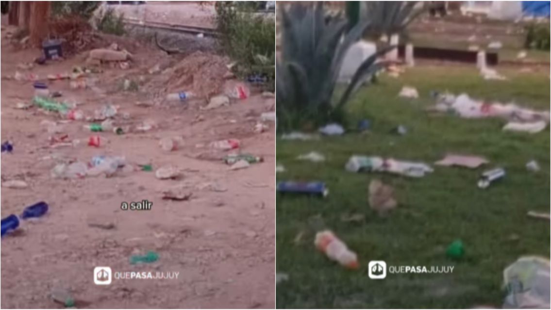 Maimar� tras la Chaya: calles llenas de basura y botellas