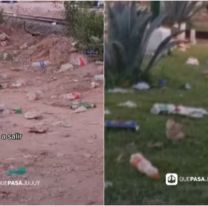 Maimar&aacute; tras la Chaya: calles llenas de basura y botellas