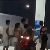 Caos y destrozos tras una brutal pelea en una estaci&oacute;n de servicio de Ledesma