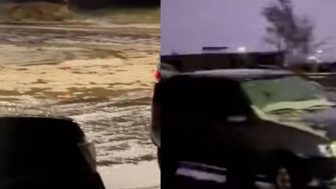 Una fuerte tormenta de granizo sorprendi� en Abra Pampa