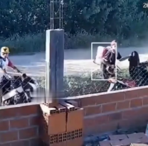 Motochorros quisieron robar una moto en plena construcci&oacute;n y terminaron mal