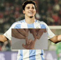 Igual que papá: con esta espectacular foto, Julián Álvarez presentó a su hijo Amadeo