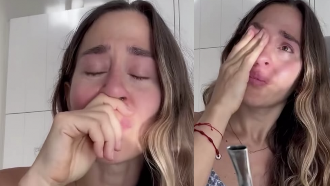 Preocupa Jimena Bar�n que otra vez apareci� llorando en las redes