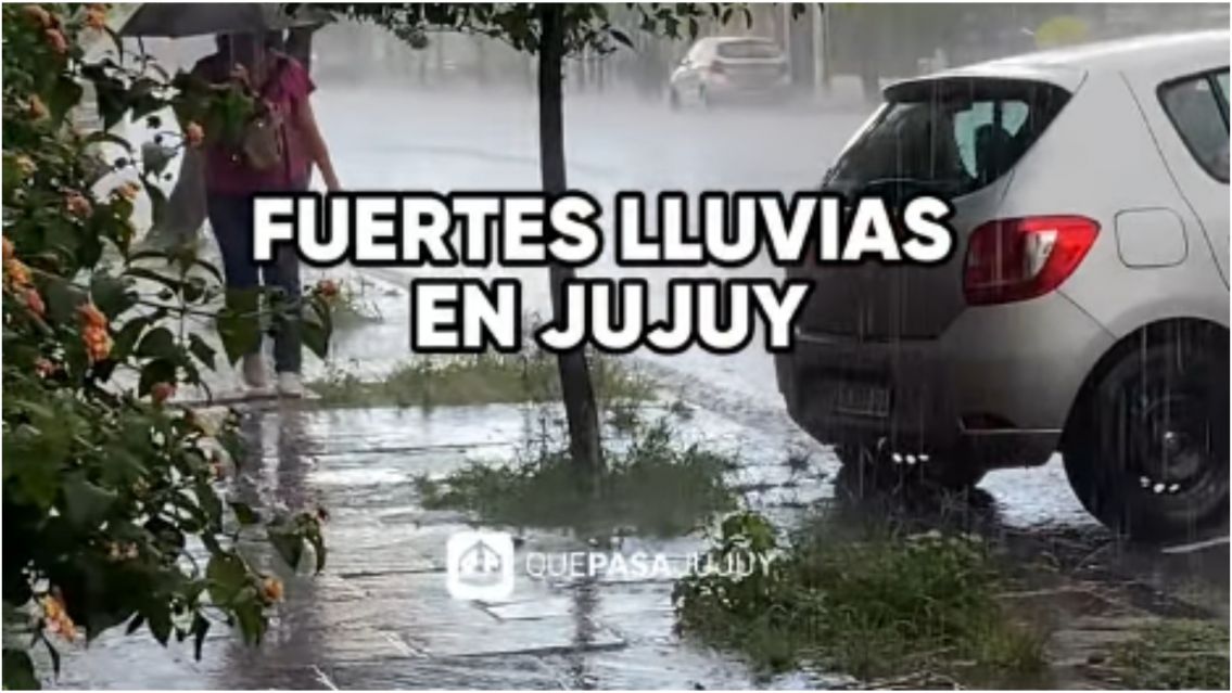 Fuertes lluvias en Jujuy: el alerta amarilla sigue vigente