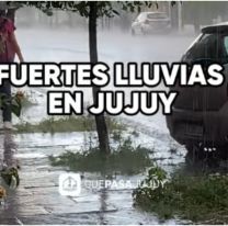 Fuertes lluvias en Jujuy: el alerta amarilla sigue vigente