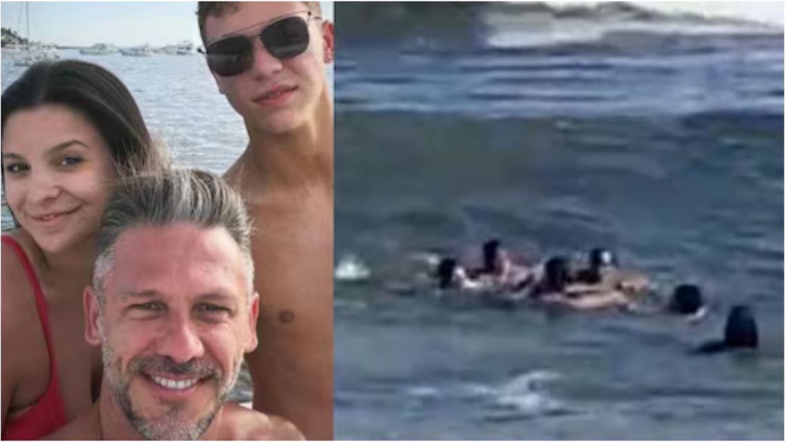 Dram�tico rescate en el mar: Demichelis y sus hijos fueron salvados a tiempo