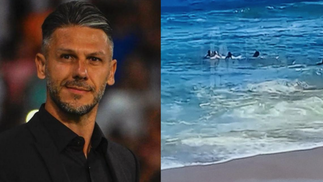 El desesperante video del rescate de Mart�n Demichelis y su hijo en Punta del Este