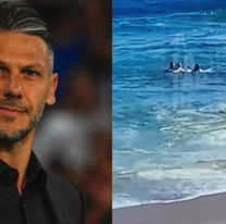 El desesperante video del rescate de Martín Demichelis y su hijo en Punta del Este