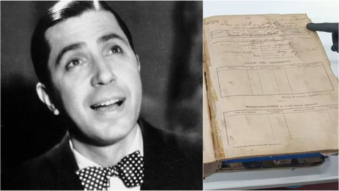 Encontraron un acta que revelar�a d�nde naci� Carlos Gardel