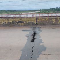 Alarma por el deterioro del puente del r&iacute;o San Lorenzo en el ingreso a Ledesma