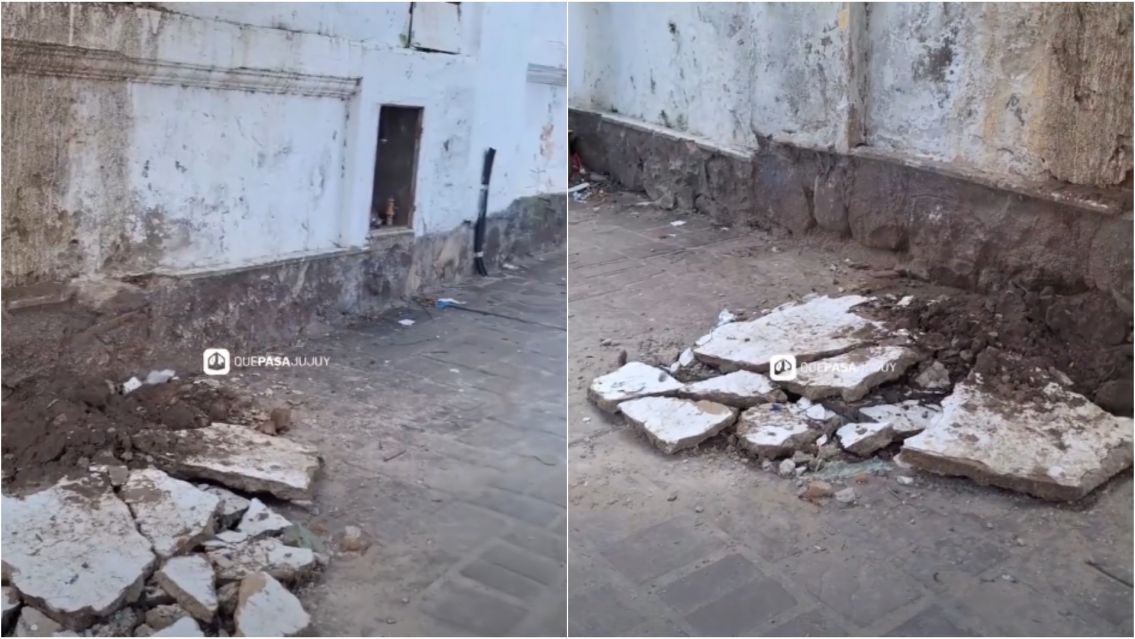 Vecinos en alerta por peligro de derrumbe en pleno centro de la capital