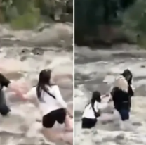 Un ministro se tir&oacute; a un arroyo para salvar a turistas que se ahogaban