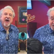 "Quico" quiso hacerse el gracioso con un changuito y casi lo hace llorar del espanto