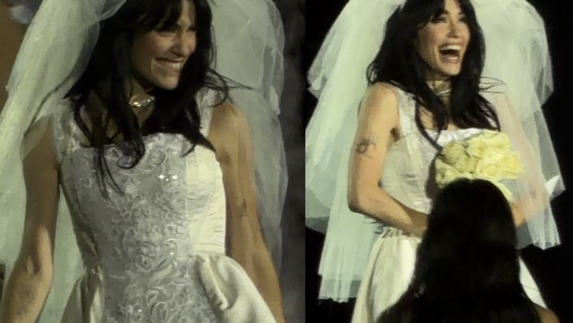 Se casa Lali Espósito y así se vistió de novia ante 50 mil personas en su último show