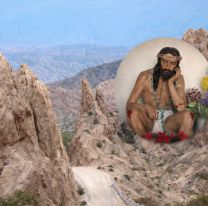 Encontraron un Cristo sentado en medio de los cerros y sorprendi&oacute; a todos