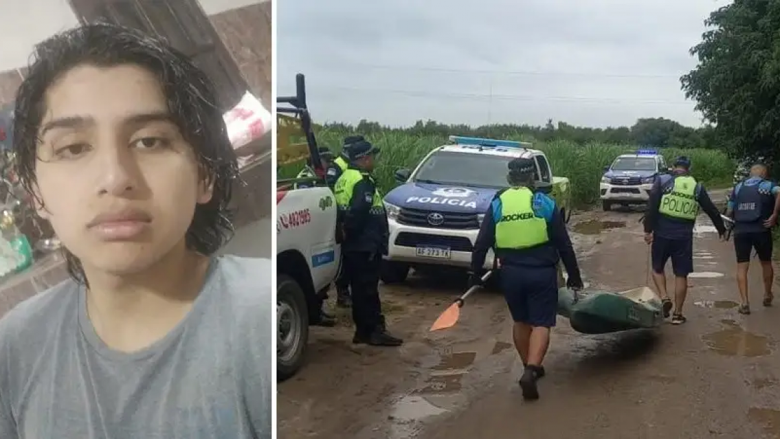 Fue encontrado sin vida a Sebasti�n, el joven norte�o que fue arrastrado por el r�o