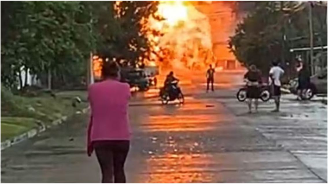 Se prendió fuego un depósito de garrafas y hay al menos 10 heridos