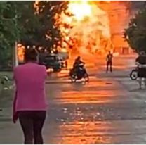 Se prendi&oacute; fuego un dep&oacute;sito de garrafas y hay al menos 10 heridos