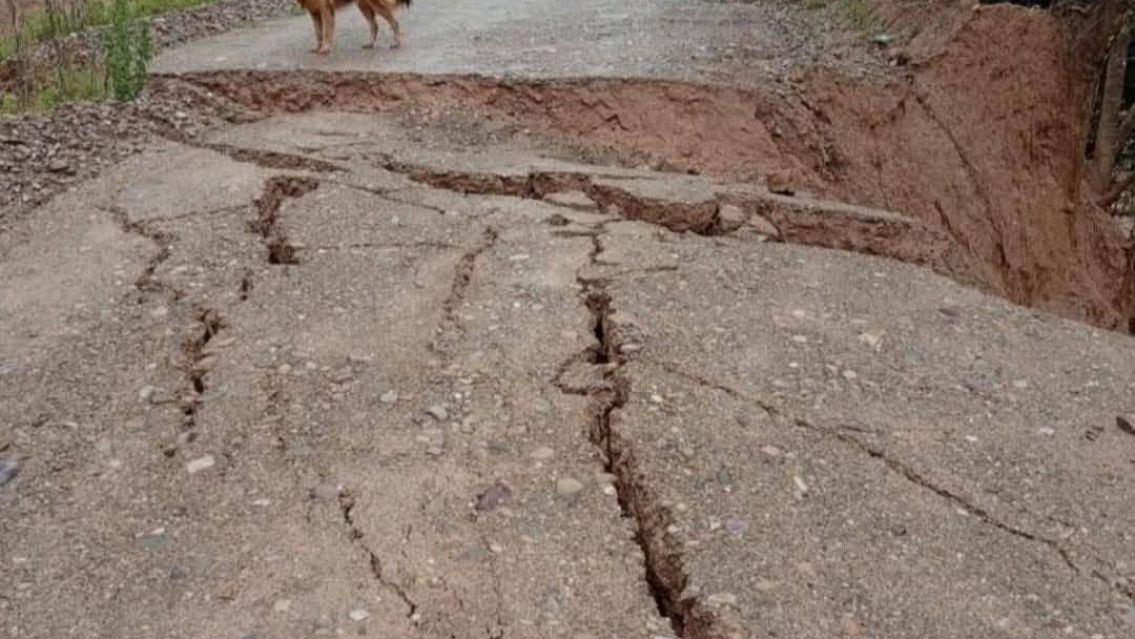 Alerta en Jujuy: una ruta se partió en dos y el paso está interrumpido