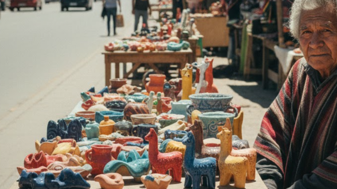 Artesanos al l�mite en pleno centro: "As� no se puede vivir"